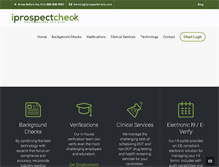 Tablet Screenshot of iprospectcheck.com